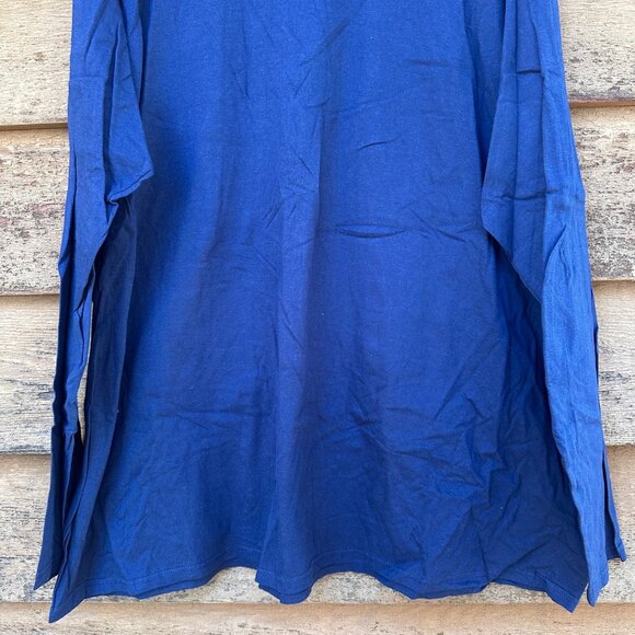 Port & Company Brand New Long Blue Shirt Size 4XL - Picture 4 of 9